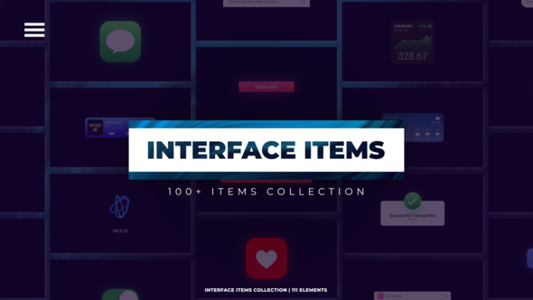 Interface Items Collection | 100+ Elements