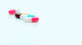 Selective focus on antibiotic capsule pill. Pharmaceutical industry. Prescription drugs. Pharmacy - PhotoDune Item for Sale