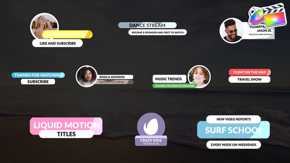 Lower Thirds Liquid Motion for FCPX alt