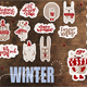 Christmas Winter Sticker Set Svg - GraphicRiver Item for Sale