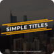 Minimal Titles Pack 1.0 | Final Cut Pro X - VideoHive Item for Sale