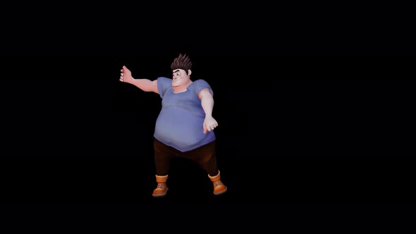 4K Cartoon Guy Dancing alt