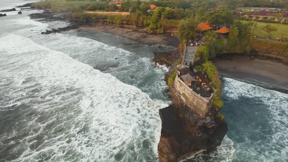 Hindu Temple on the Island Tanah Lot BaliIndonesia