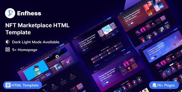 Enfhess - NFT Marketplace HTML Template