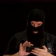 Concept idea: Computer hacker with balaclava manipulates cell phone and shows the result - VideoHive Item for Sale