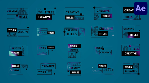 Creative Modern Titles for After Effects alt