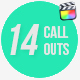 Modern Call Outs | FCPX - VideoHive Item for Sale