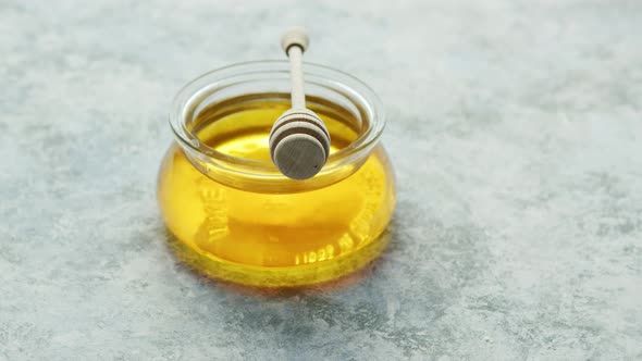 Glass Bowl of Honey