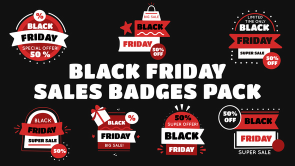 Black Friday Sale Badges Pack