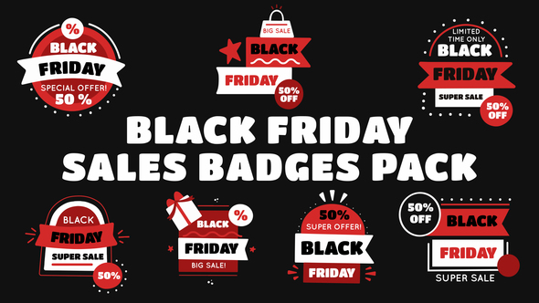 Black Friday Sale Badges Pack alt