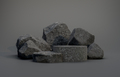 Black geometric Stone and Rock shape, minimalist mockup for podium display or showcase, 3d rendering - PhotoDune Item for Sale