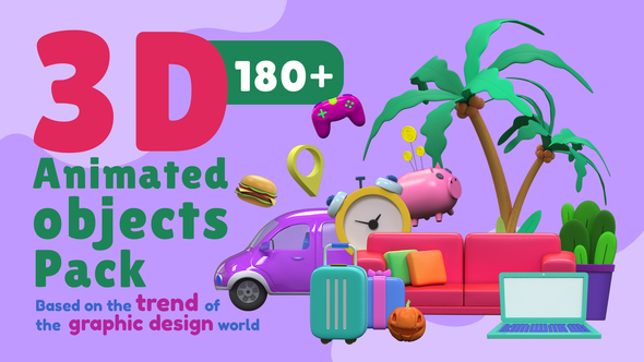 3D Animated Objects Pack