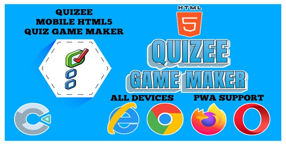 Quizee - Mobile HTML5 Quiz Game Maker C3P (Construct 3)