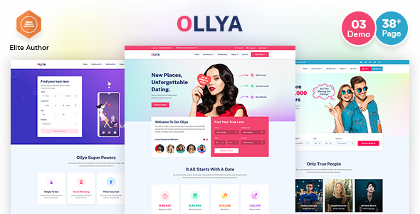 Ollya - Dating and Community Site Template