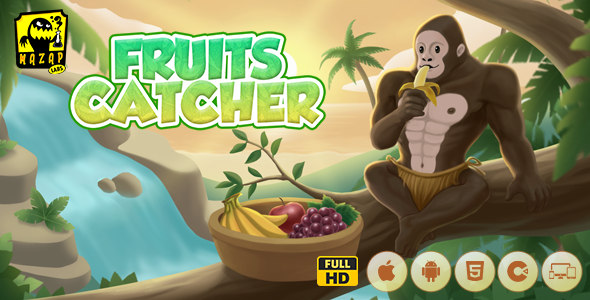 Fruits Catcher - An Addictive Fun Game (Construct)
