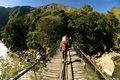Crossing a bridge in the mountains of Peru  - PhotoDune Item for Sale
