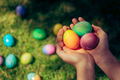 A handful of colorful Easter eggs  - PhotoDune Item for Sale
