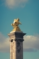 Pont Alexandre III bridge pillar in Paris France - PhotoDune Item for Sale