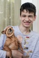Cute boy with his dog - PhotoDune Item for Sale