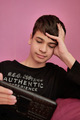 Close up portrait of a teenager boy using technologies  - PhotoDune Item for Sale