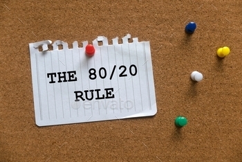 /20 Rule on a cork board.paper,cork board,reminder,notice,notice board,chart, finance, percentage, management, text, efficiency, eighty-twenty, financial, idea, law, success, result, white, 80-20, background, write, conceptual, diagram, compare, design, word, graph, vital, effort, symbol, handwriting, drawing, texture, factor, sparsity, people, sign, 1, message, analysis