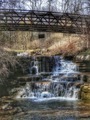Footbridge over small waterfall  - PhotoDune Item for Sale