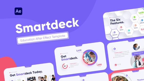 Smartdeck Creative Kids Education Video Display After Effect Template