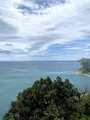 view from the mountain to the sea and blue sky with white clouds - PhotoDune Item for Sale