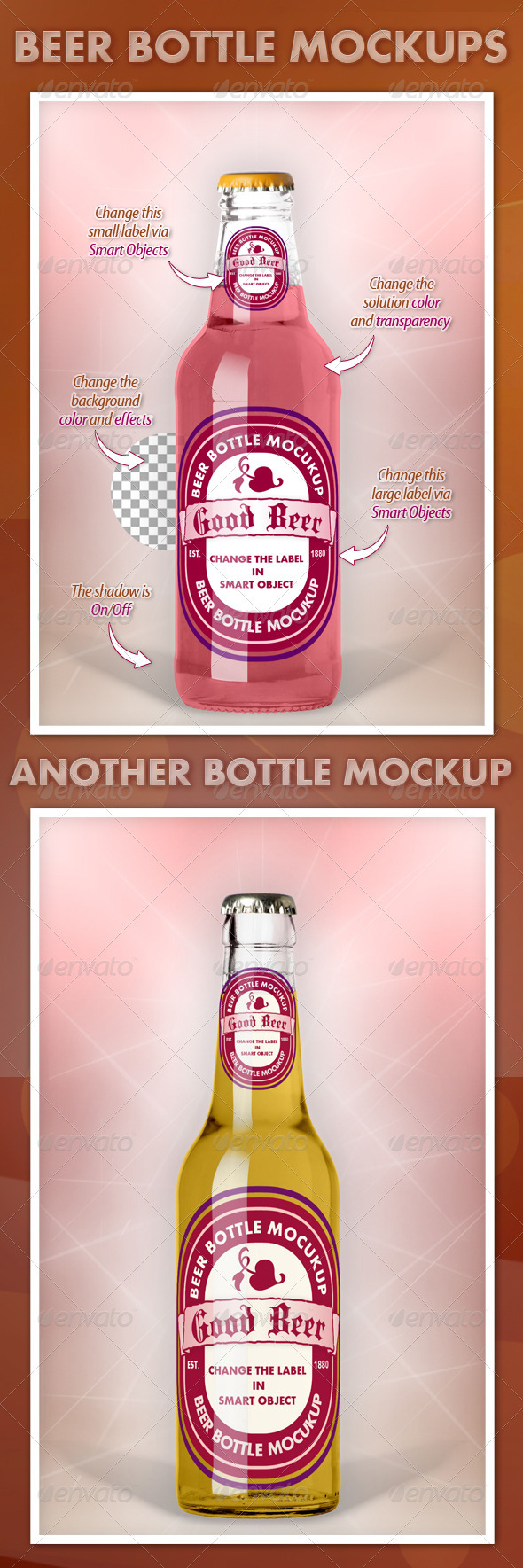 Beer Bottle Mockups V1.0