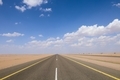 Desert Highway empty Asphalt road , travel concept picture - Blue sky - PhotoDune Item for Sale