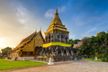 Wat Chiang Man at sunrise, oldest temple in Chiang Mai, Thailand - PhotoDune Item for Sale