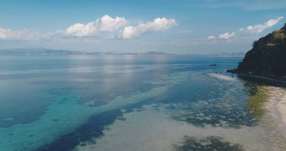 Blue Sea Bay at Sand Beach Aerial