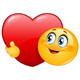 Hugging Big Heart Emoticon - GraphicRiver Item for Sale