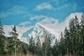 Snowy mountains, blue sky, blue background, beautiful winterland, rocky mountains, sunny day - PhotoDune Item for Sale