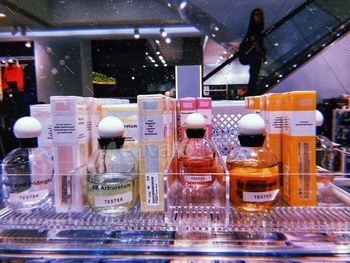  samples displayed in the store on product launch.