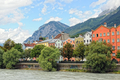 Cityscape of Innsbruck on Inn river (Tirol Austria). - PhotoDune Item for Sale