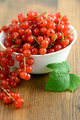 bowl with red currant on table - PhotoDune Item for Sale