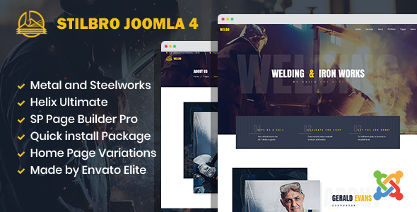 Stilbro – Metal and Steelworks Company Joomla 4 Template