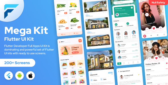 MegaKit - All in One Flutter UI Kit For Andoird and iOS