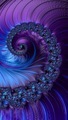 Beautiful blue and purple fractal design  - PhotoDune Item for Sale