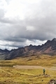 Traveler girl in Beautiful Mountains Landscape in Peru - PhotoDune Item for Sale
