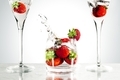 Strawberries in a glass of water - PhotoDune Item for Sale