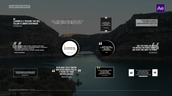 Classic Text Quotes \ AE