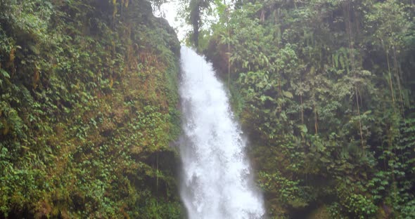 A Large Waterfall in a Jungle