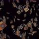 Padlock Falling, With Alpha Channel - VideoHive Item for Sale