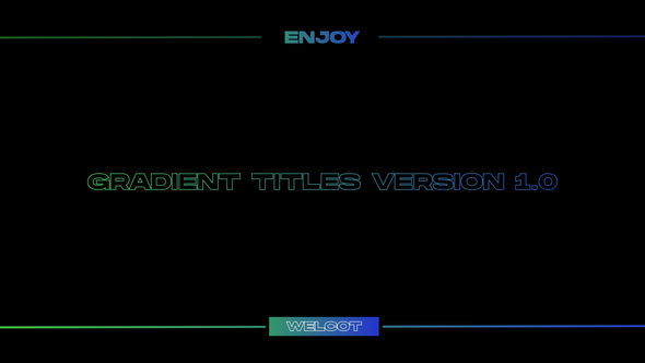 Gradient Titles | After Effects