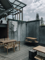 cafe space with gray wall - PhotoDune Item for Sale