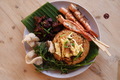 fried rice with prawn skewer and beef - PhotoDune Item for Sale