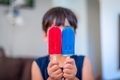 A child holding two ice cream - PhotoDune Item for Sale