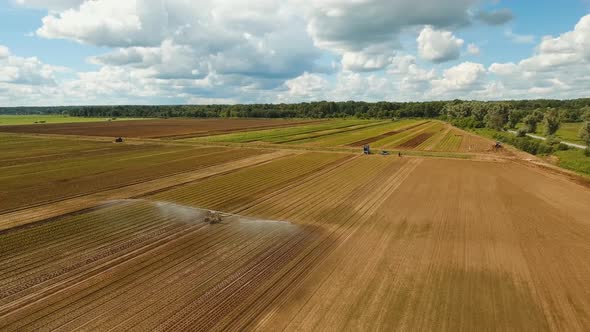 Irrigation System on Agricultural Land